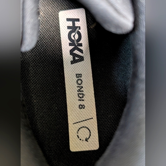 Men's Hoka Bondi 8 One One Black Running Athletic Shoes Sneakers - Size 9 EEEE - Picture 9 of 11